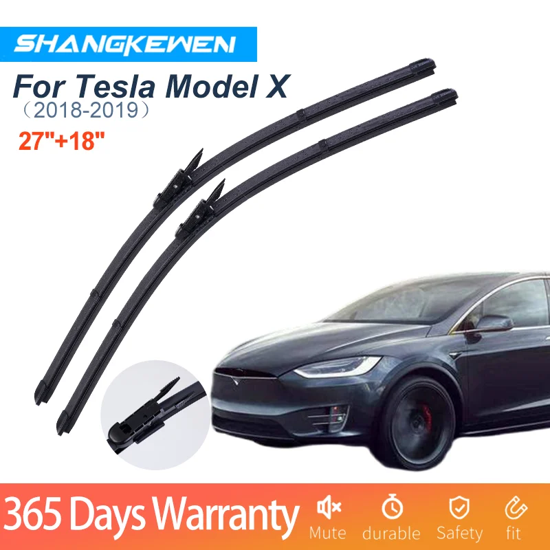 

Car Wipers Blade For Tesla MODEL X Universal Frameless Silicone Windshield Soft Rubber ShangKeWen Car Wipers Tesla Accessories