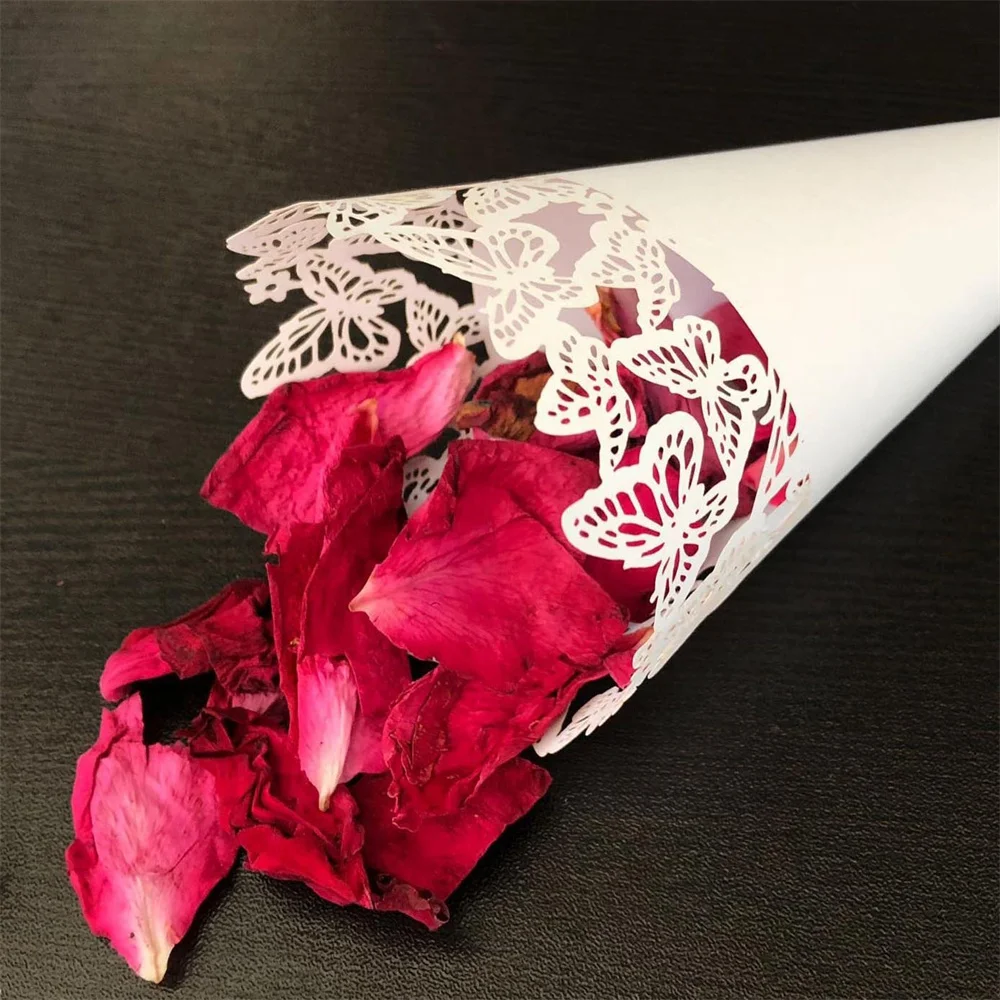 50 шт. конусы из крафт-бумаги для свадьбы