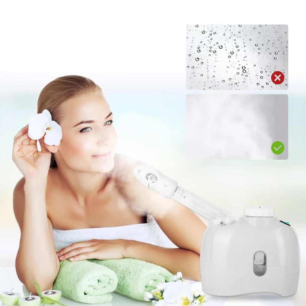 

Home Facial Spa Herbal Vaporizer Aroma Ozone Face Sauna Facial Steamer Thermal Steam Humidifier Whitening Moisturizing Skin Care