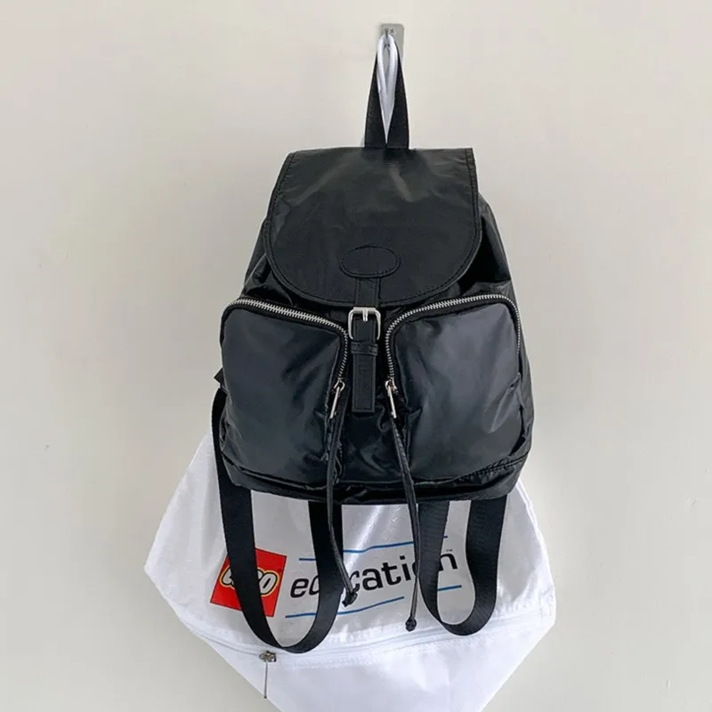 Новинка 2024 повседневный серебристый рюкзак для женщин корейские вместительные