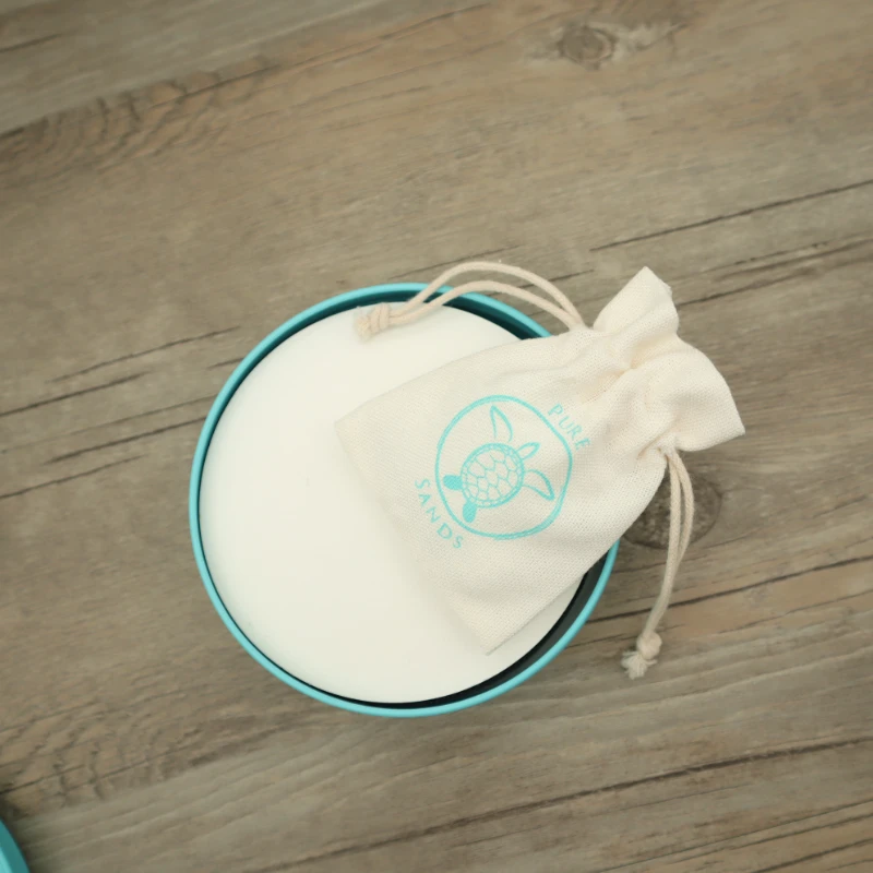 Cotton Gift Bags  5x7cm 7x9cm 8x10cm 9x13cm 10x15cm pack of 50PCS/lot Hair Eyelashes Watches Makeup Pouches Custom Print Logo