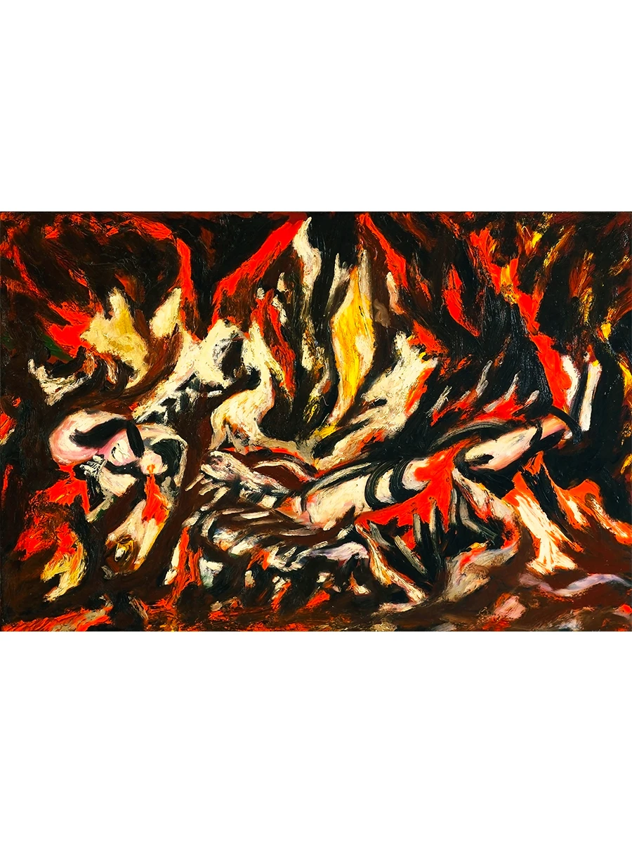 Poster A3 Jackson Pollock-flame | Painting &amp Calligraphy