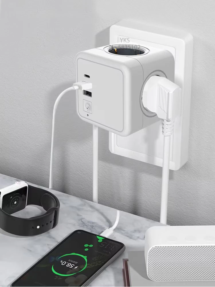 Удлинитель Sopend Сетевой электрический с выключателем удлинитель 3 Usb-портами и