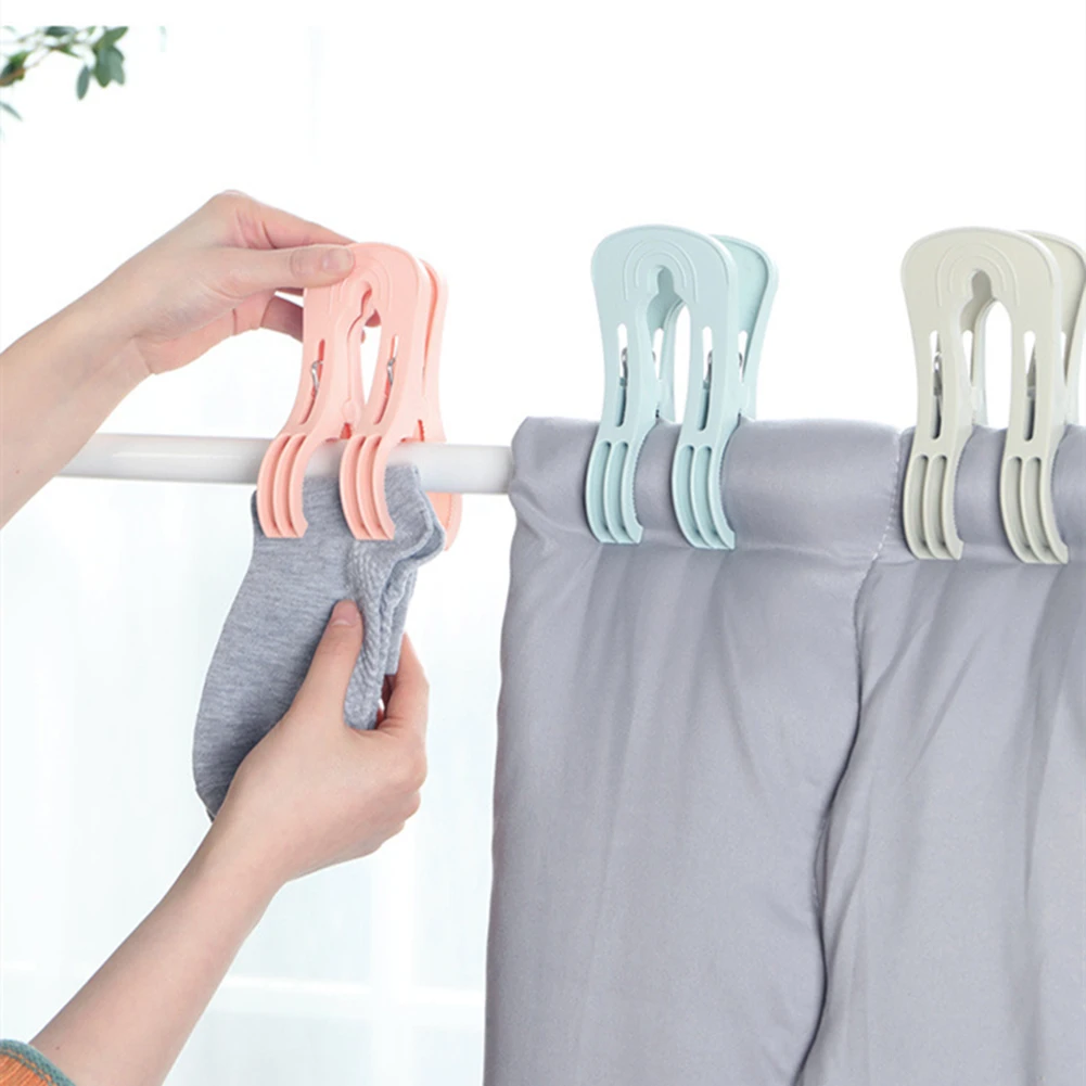 

1Pcs Large Size Laundry Clothes Pins Beach Towel Clamp Plastic Color Clothes Pegs Bed Sheet Clips Drying Racks Retaining Clip