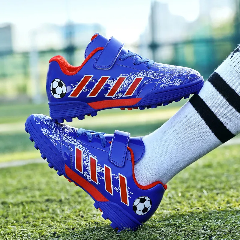 2023 Hot Sale Soccer Shoes Kids Boy Sport Sneakers Outdoor Futsal Soccer Cleats Turf Football Shoes Children's Training Sneakers