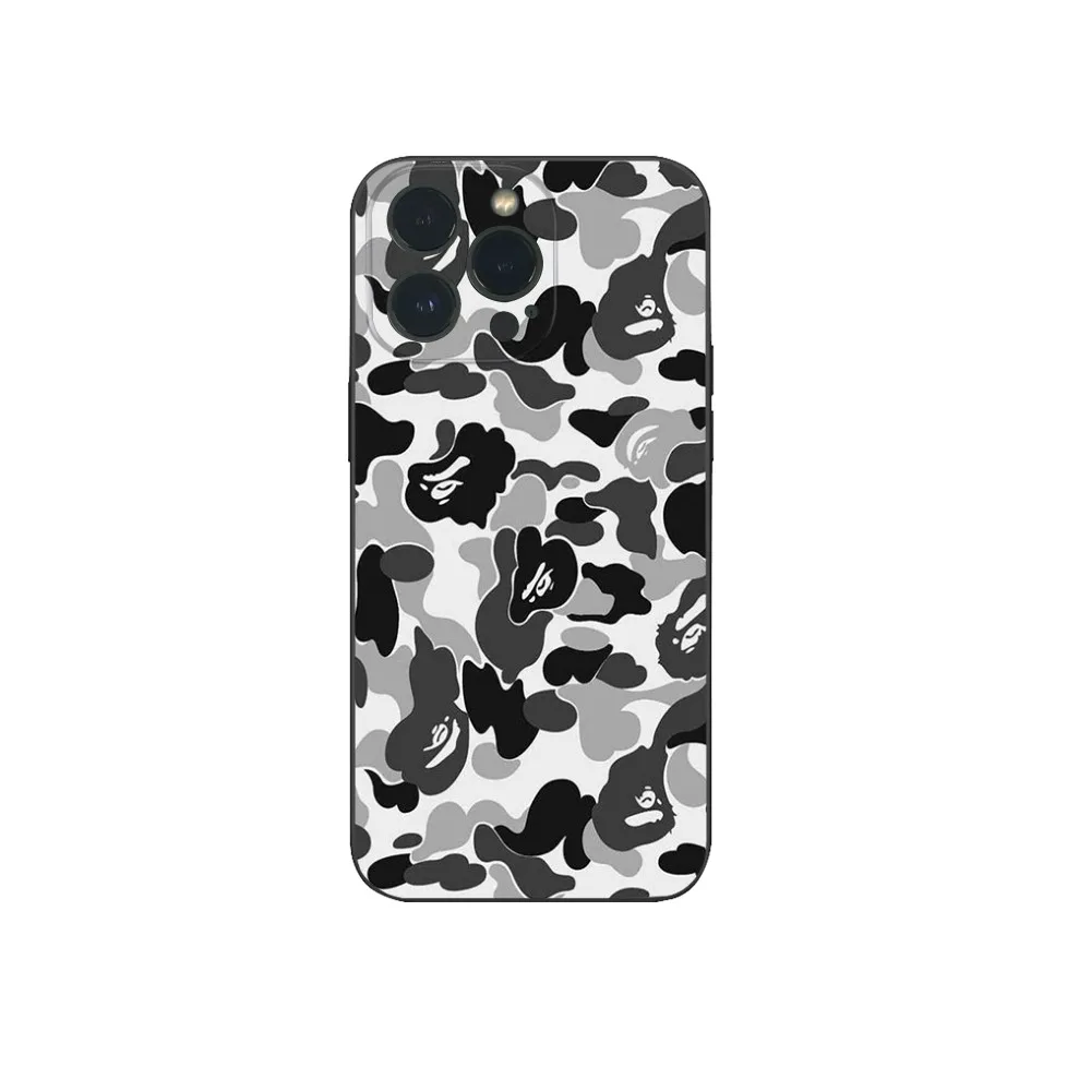 Чехол для телефона ABC CAMO B-bape-E IPhone 16 15 14 13 12 Mini 11 Pro XS Max X XR SE5 6 7 8 Plus мягкий силиконовый
