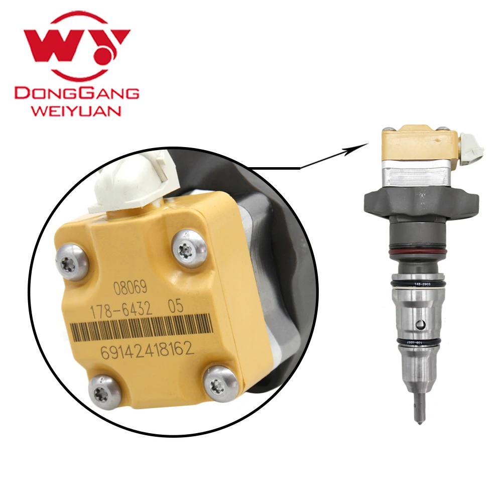 CAT3126B Топливная форсунка 178-6342 178 6342 Форсунка Common Rail в сборе 1786342 Восстановлен для