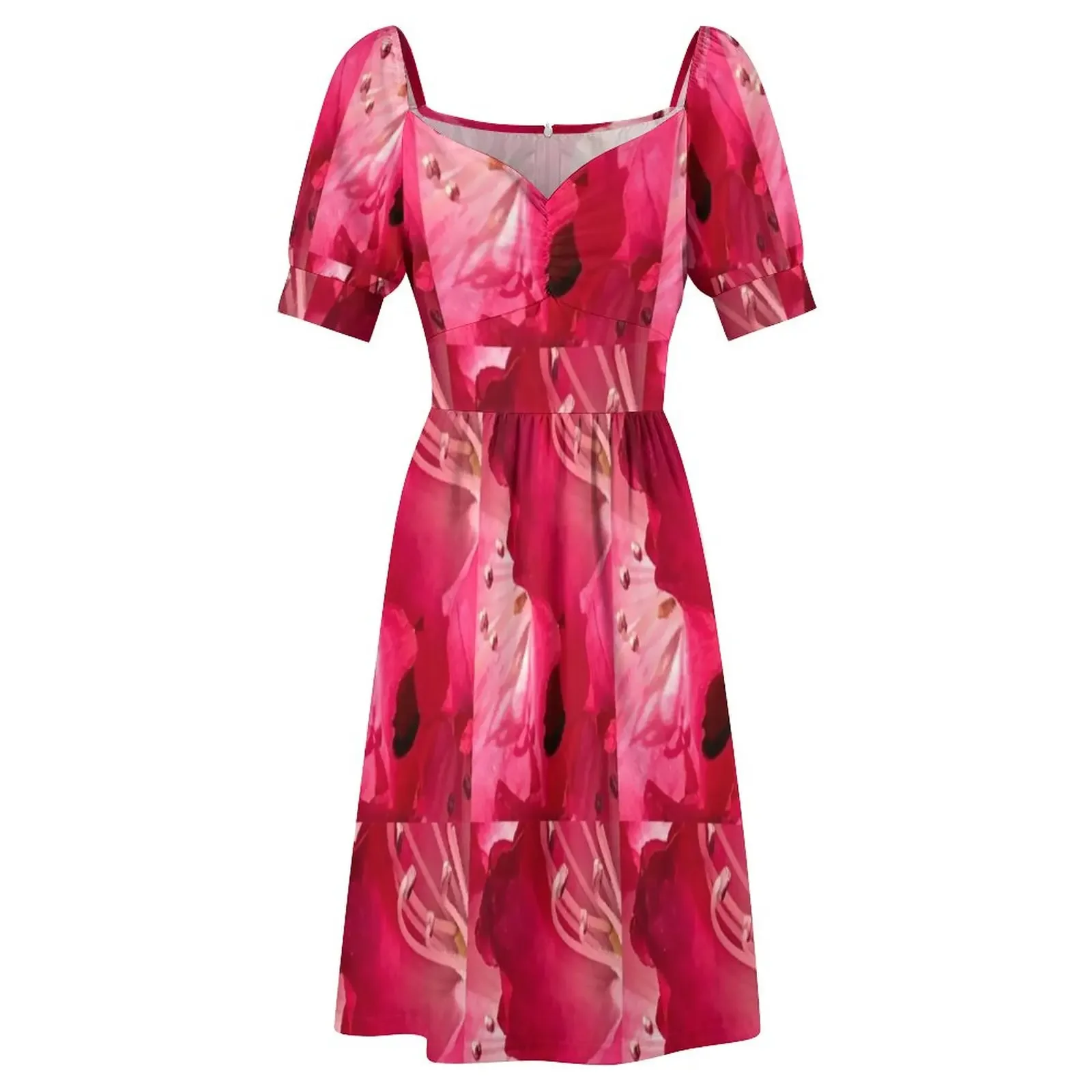 Платье с короткими рукавами Inner Rhododendron летняя одежда вечерние платья женские