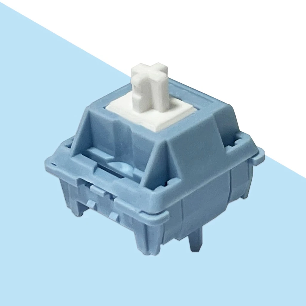 

LCET Milk Cap White Keyboard Switches Linear 47g 5 Pins POM Factory lubrication Custom Gaming Mechanical Keyboard Accessories PC
