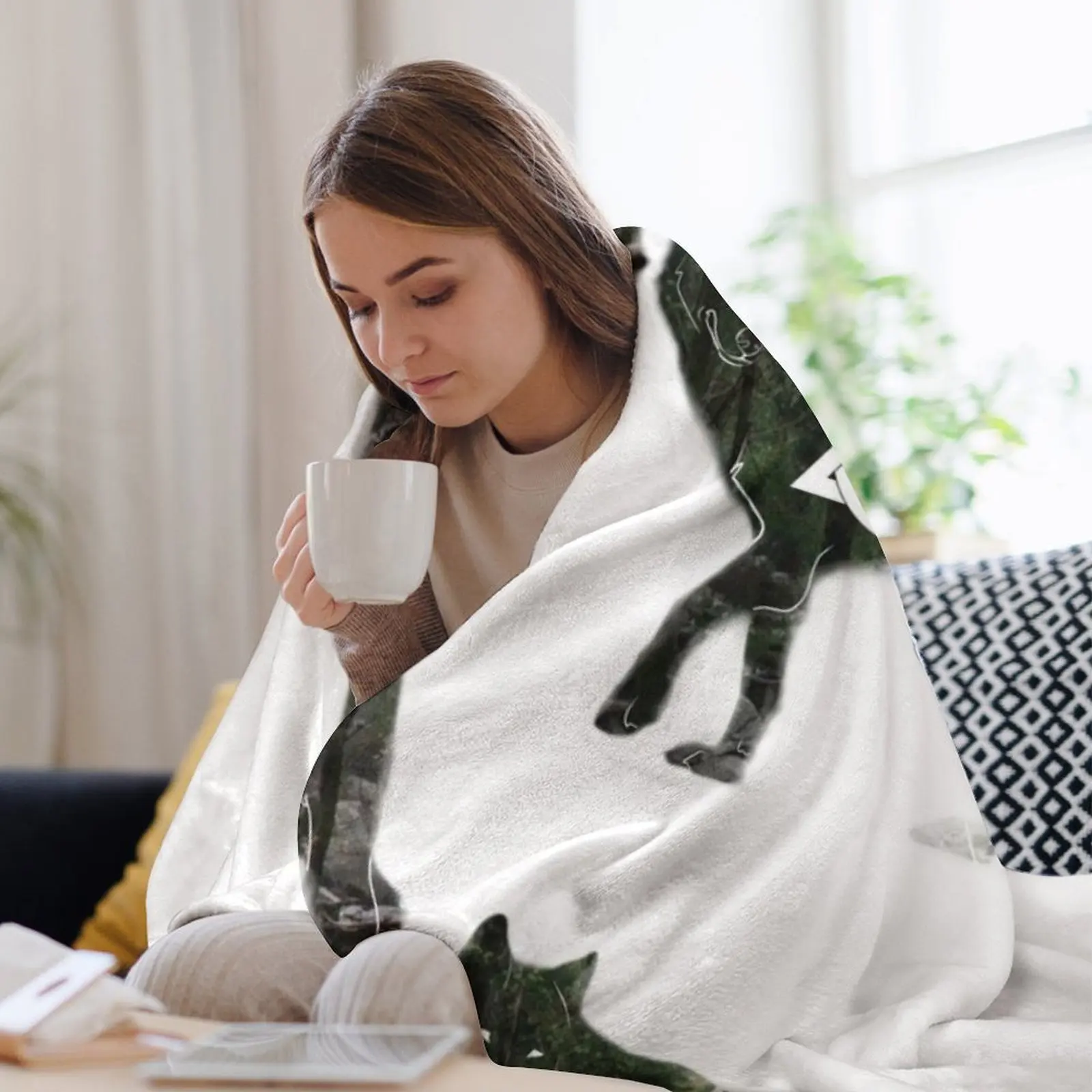 Otherkin - пледы Therian с волком одеяла для детей мягкие роскошные утолщенные