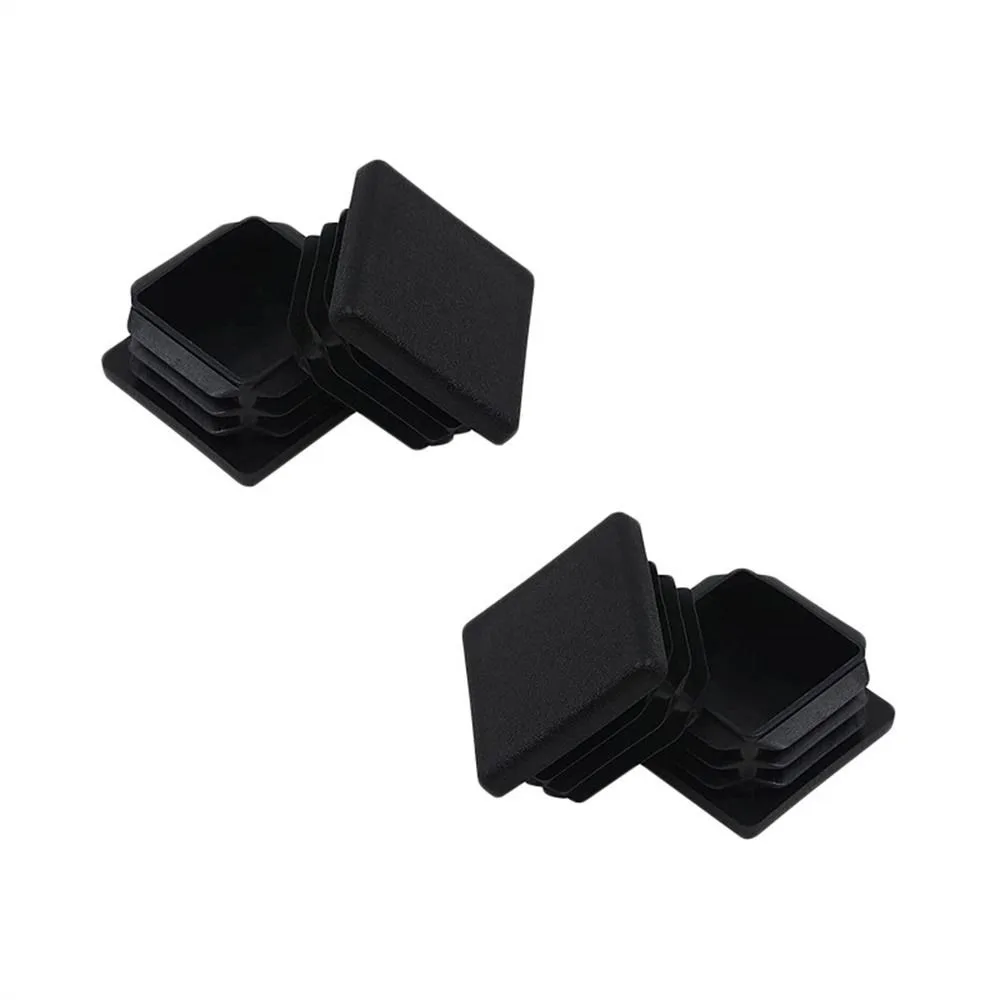 

Черные квадратные пластиковые заглушки, заглушки, заглушки 38x38 мм, пластиковые вставки из полиэтилена, заглушки для трубок, квадратная трубка, 30 шт.