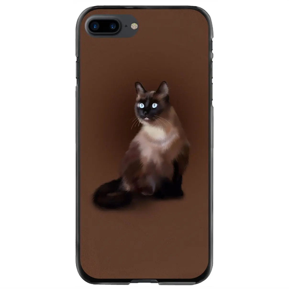 

Жесткий Чехол для iPhone 11 12 13 14 Pro MAX Mini 5 5S SE 6 6S 7 8 Plus 10 X XR XS pet siamese cat