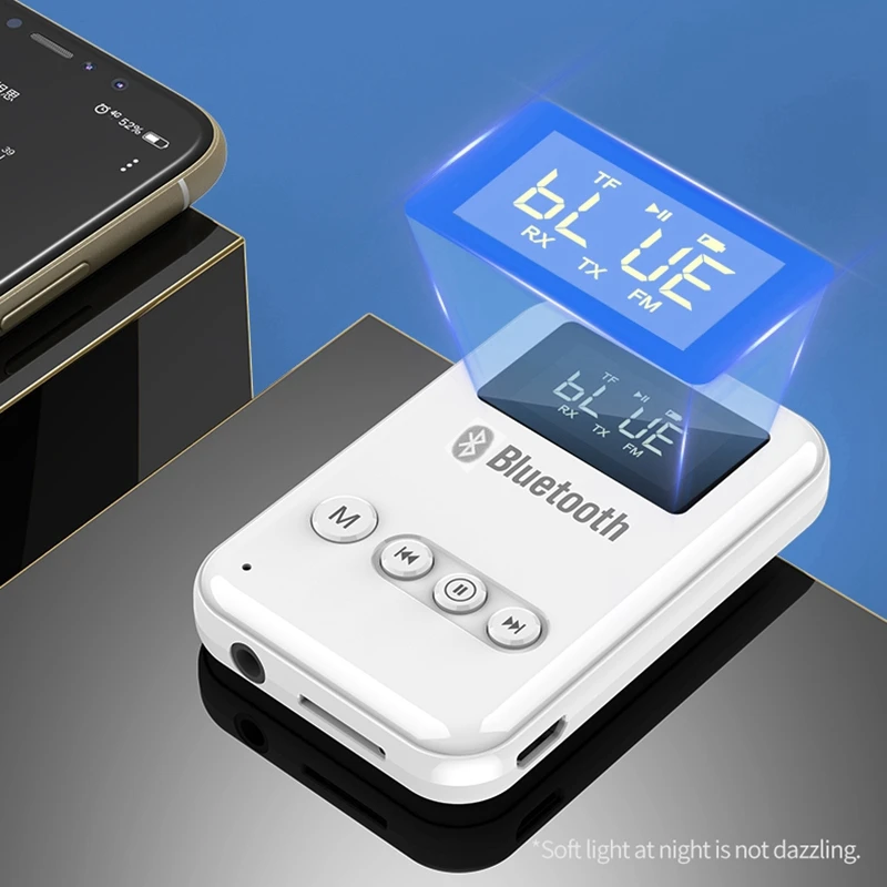 Новый 2-в-1 беспроводной AUX адаптер Поддержка TF карты Bluetooth 5 0 приемник передатчик