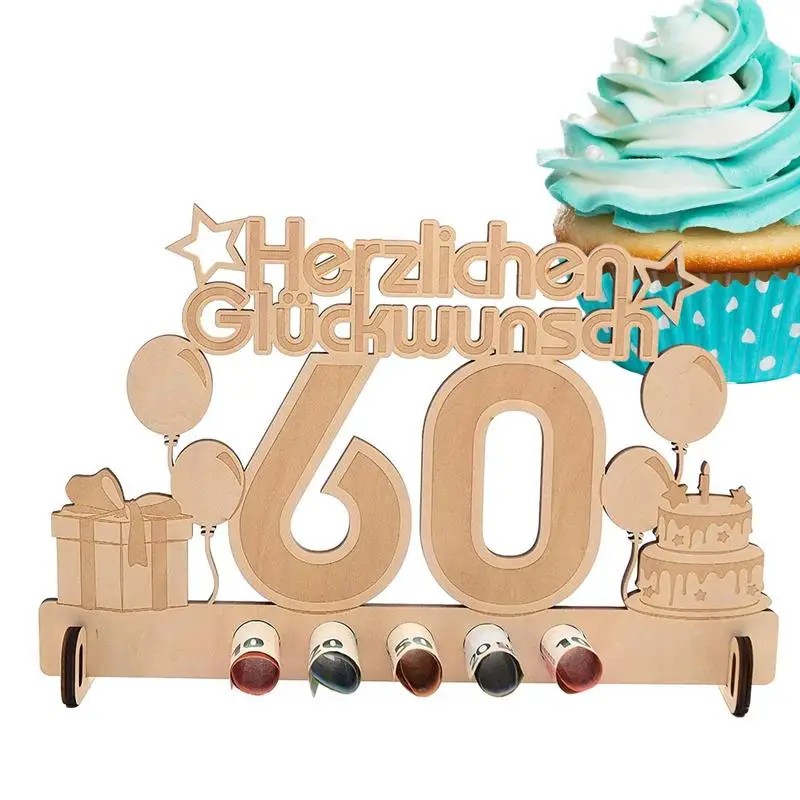 

Wooden Birthday Money Card 18th Happy Birthday Money Holder For Deposit Paper Money Gift Holder With Number Logo Storage Hole