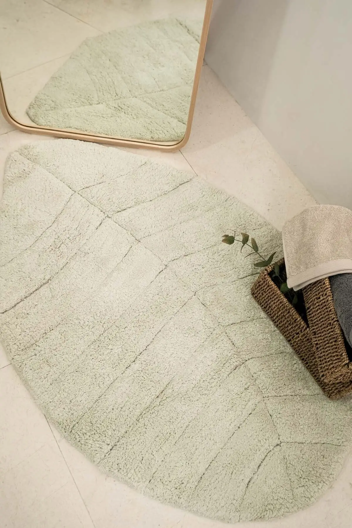 

Tropic Cotton Mop Green One Piece Cotton 70x110 Bath Mat Textile Home & Furniture