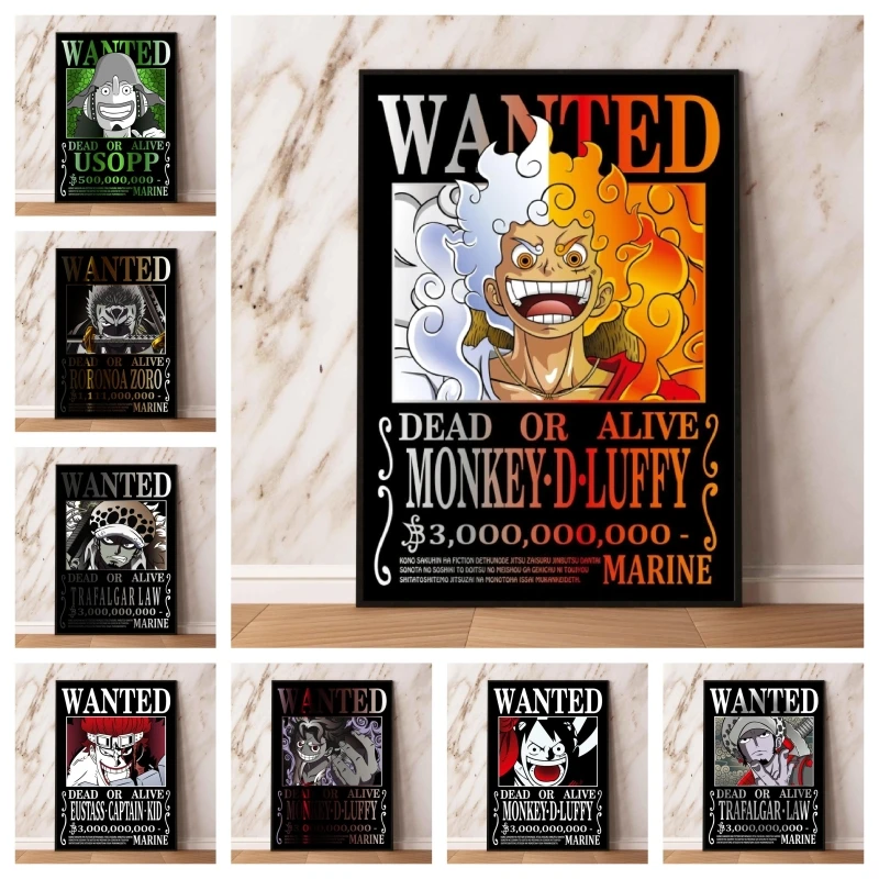 

Print On Canvas Luffy Usopp One Piece Anime Aesthetic Poster Home Room Painting Picture Wall Decoration Children's Bedroom Decor