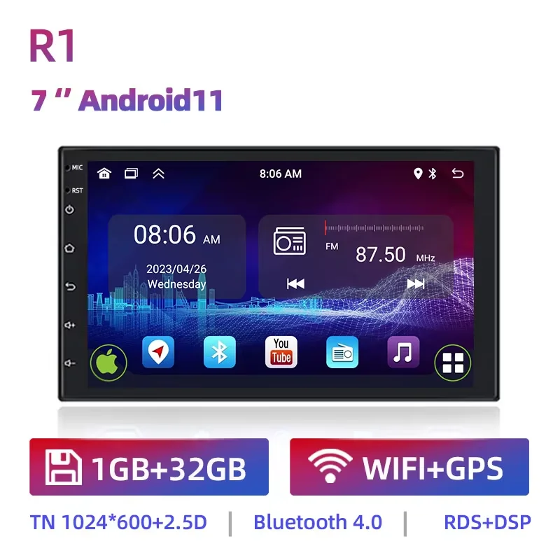 

Ruancheng 2 Din Android 7 9 10-дюймовый автомобильный мультимедийный видеоплеер Универсальный стерео радио GPS для Volkswagen Nissan Hyundai Toyota