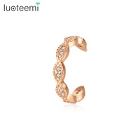 luoteemi single minimalism c shape clip no piercing earrings for women girls wedding fashion party ear cuffs friendship gift