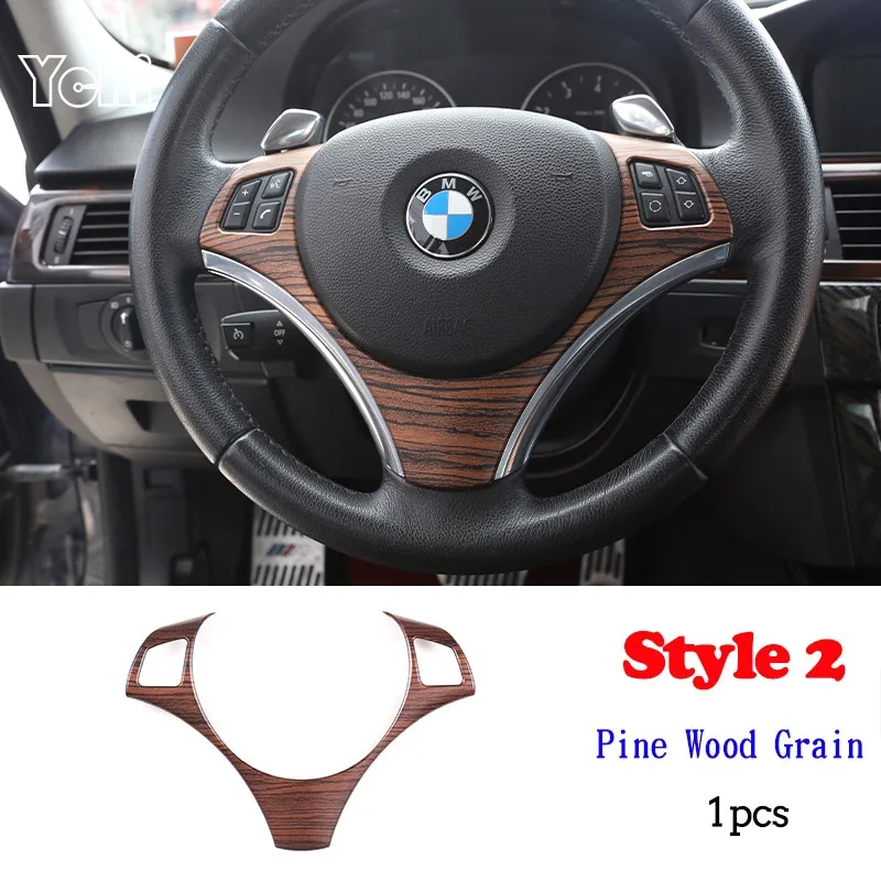 

Для BMW 1 3 серии E87 E90 E92 X1 E48 автомобильный чехол из углеродного волокна для рулевого колеса декоративная накладка рамка стикер автомобильные аксессуары
