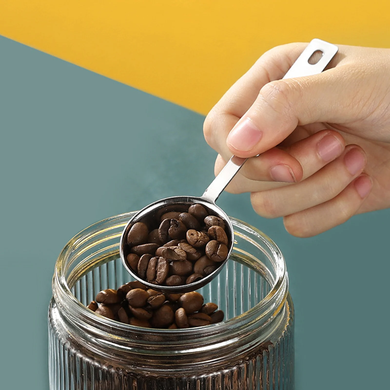 5 шт. градуированная мерная ложка столовая мерные металлические чашки ложки