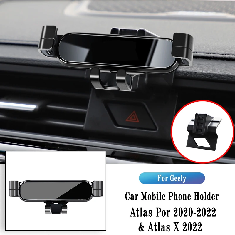 

Автомобильный держатель для телефона Geely Atlas X Por 2015-2022, Гравитационный навигационный кронштейн, подставка для GPS, зажим для воздуховыпускного отверстия, поворотная поддержка