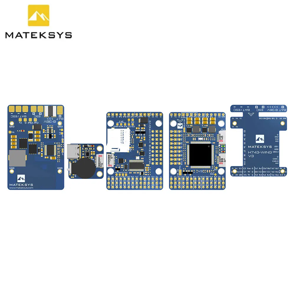 Контроллер полета Matek H743-WING V3 ArduPilot INAV H743 встроенная версия OSD для дрона с