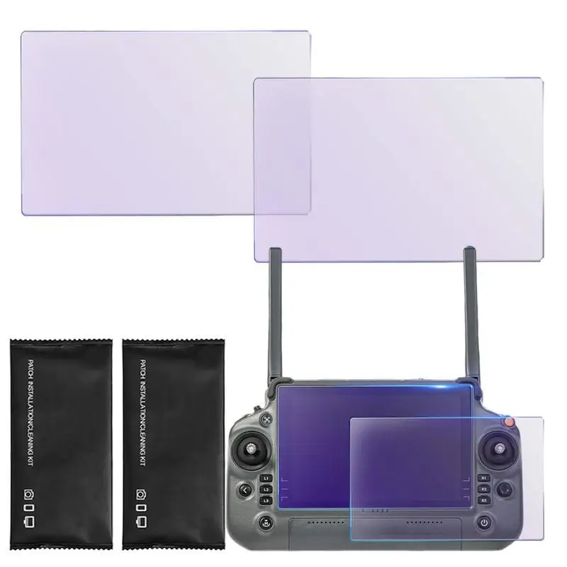 

2Pcs Tempered Glass Film For DJI RC Plus Remote Control With Screen Protective Film Matte Eye Protection Films For DJI Inspire 3