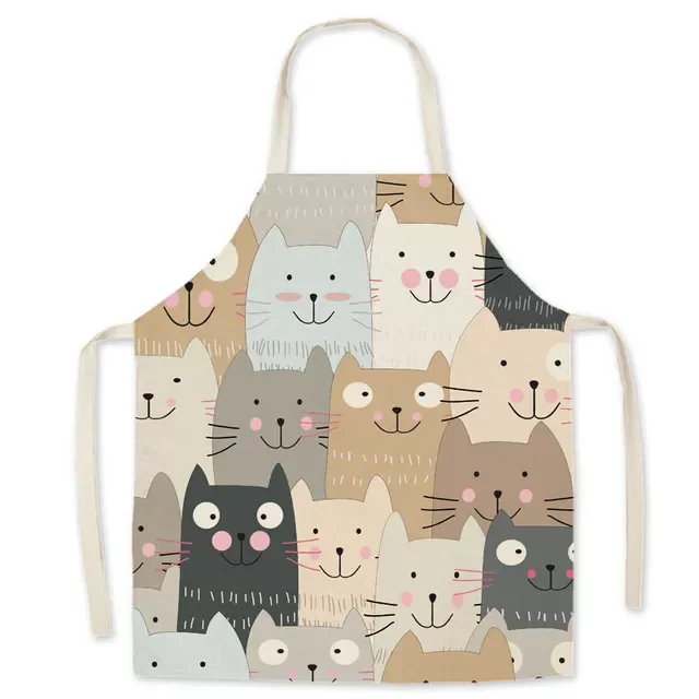 

Dinosaur Pattern Children's Antifouling Apron Parent-child Household Kitchen Cooking Adults Sleeveless Backless Apron