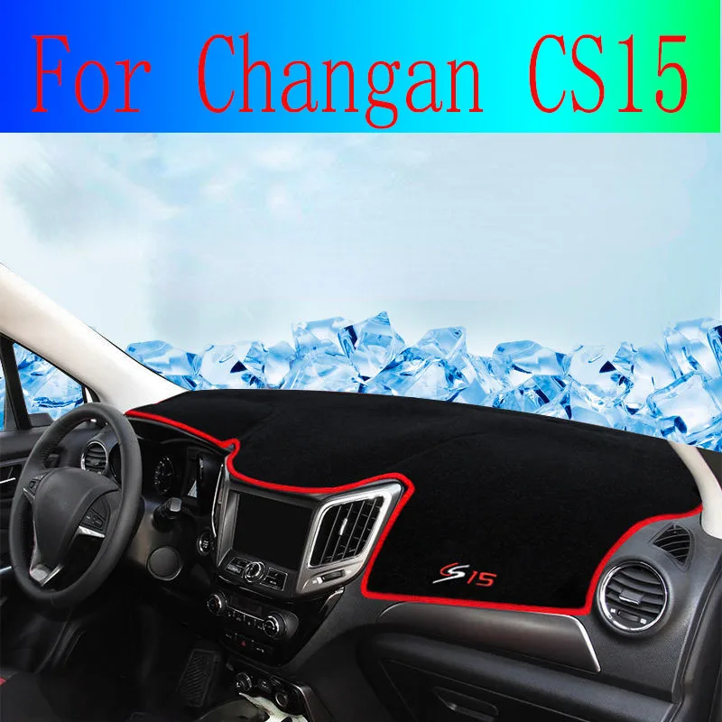 

Коврик для приборной панели автомобиля Changan CS15, защита от солнца, коврик, приборная панель, ковер, анти-УФ аксессуары 2016-2018 2019 2020 2021