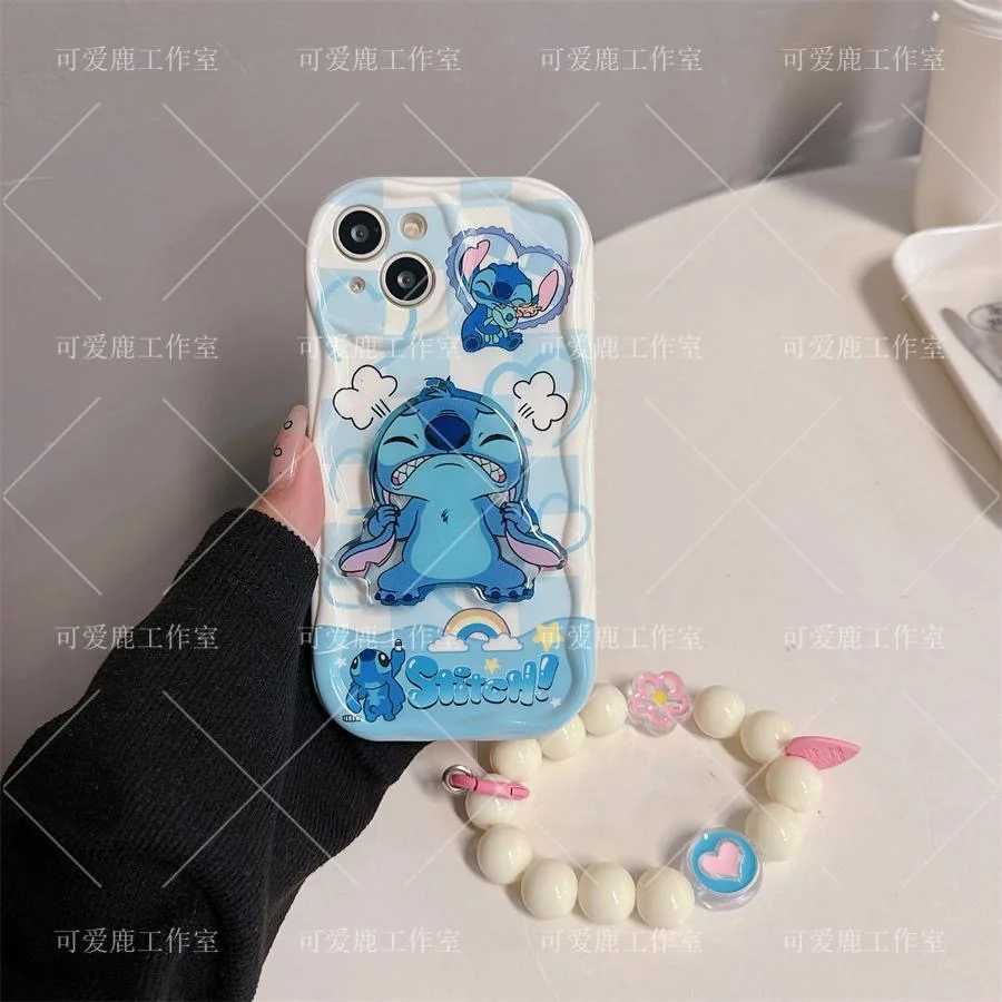 Ститч 3D волна кронштейн браслет для телефона планшетофон OPPO Reno 11 F 8 T 7 Z 6 5 4 Pro F23 F11 F9