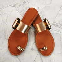 2022 summer women shoes fashion style summer outside slides shoes woman flat slipper leather basic ladies slippers size 37 41