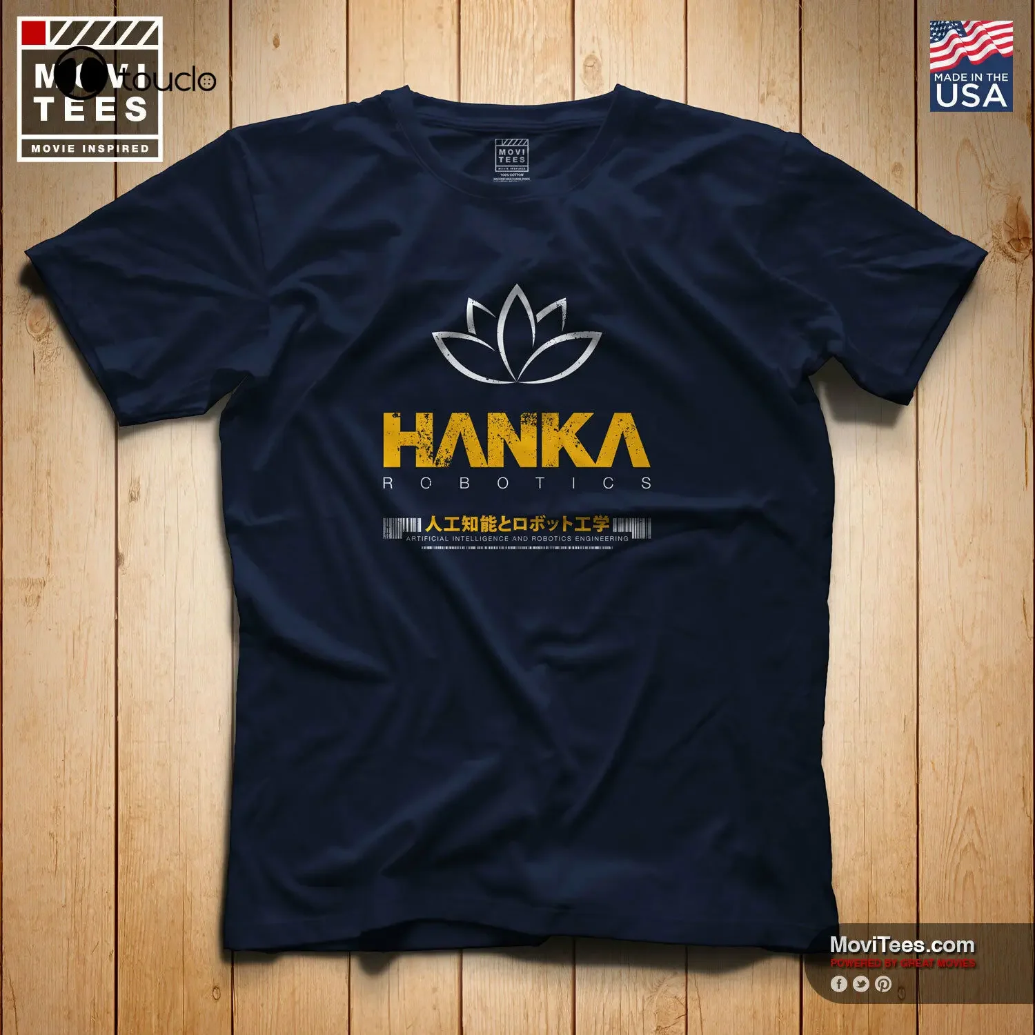 Hanka Robotics T-Shirt Inspired By The 2017 Movie Ghost In Shell Summer Tops For Man Cotton Fashion Family T Shirts