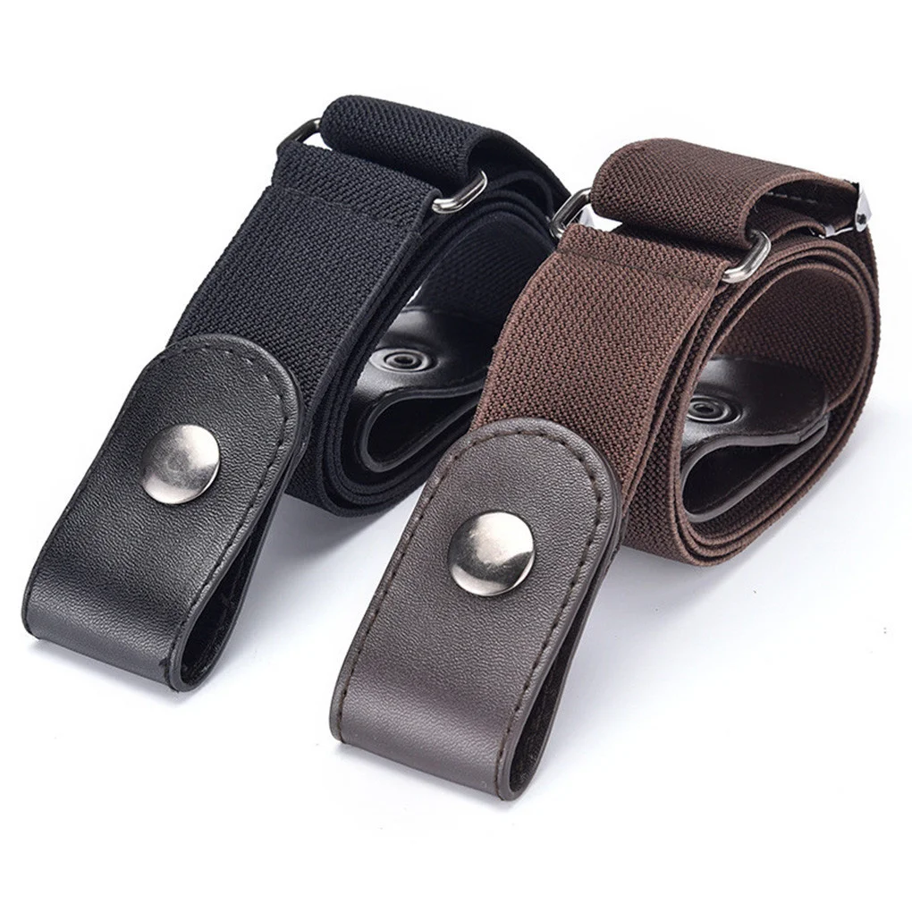 Easy Belt Witout Buckle free Belts For Women Female waist Elastic stretc Jeans idden Invisible