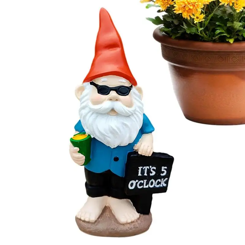 

Resin Miniature Gnomes Adorable Tabletop Decorative Ornaments Elegant Figurines For Home Living Rooms Garden Yards Accessories