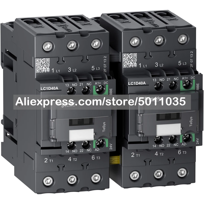 

LC2D40ABBE Schneider Electric TeSys D Green Series Universal Three-Pole Reversing Contactors; LC2D40ABBE