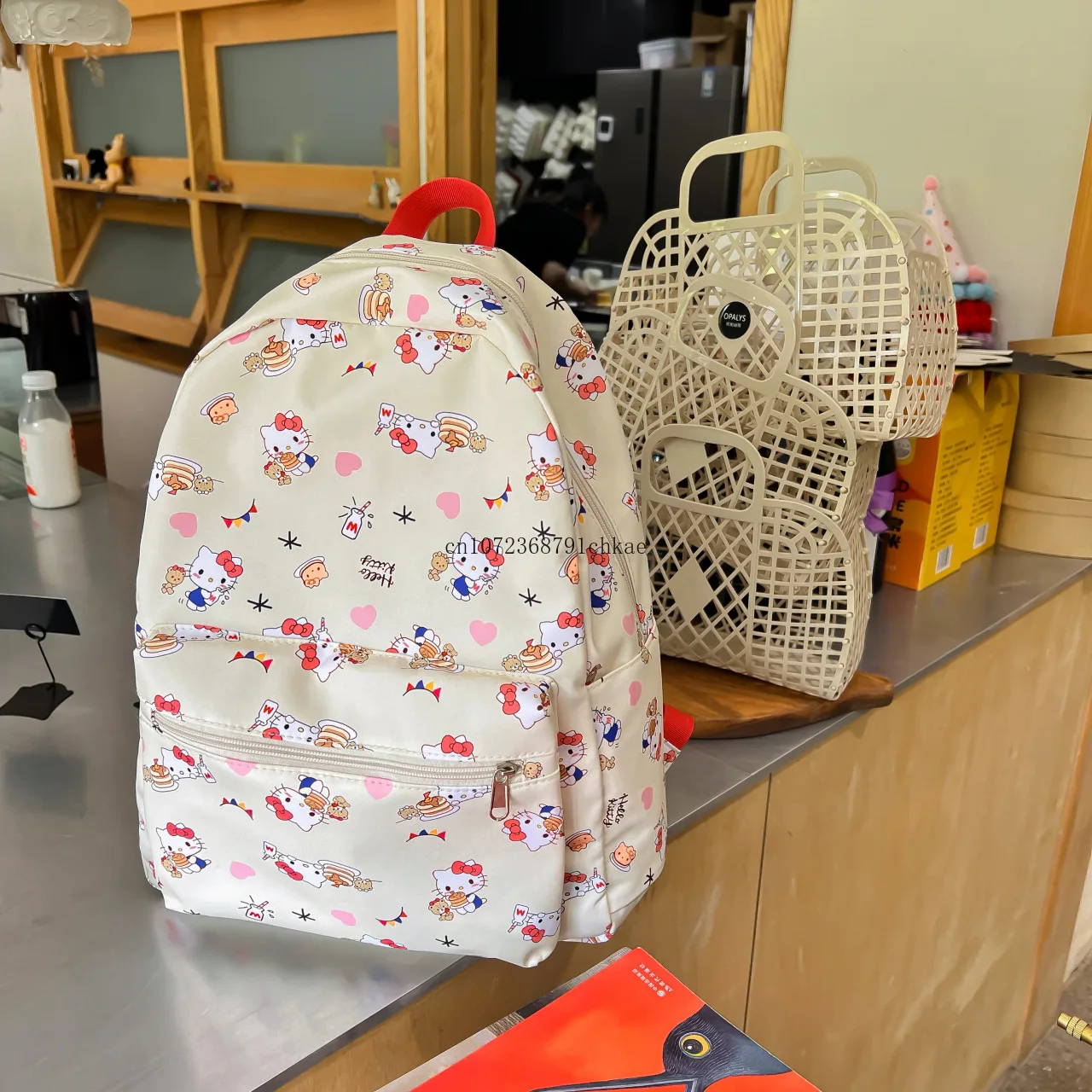 Hello Kitty Schoolbag Cute Stylish Versatile Large Capacity High School Students Schoolbag Computer Bag Casual Women backpack