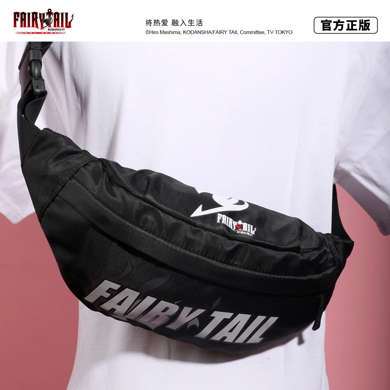 

Портативная Повседневная официальная нагрудная сумка для косплея по мотивам игры аниме «Сказочный хвост», сумка через плечо, Повседневная модная Студенческая сумка-мессенджер, подарок