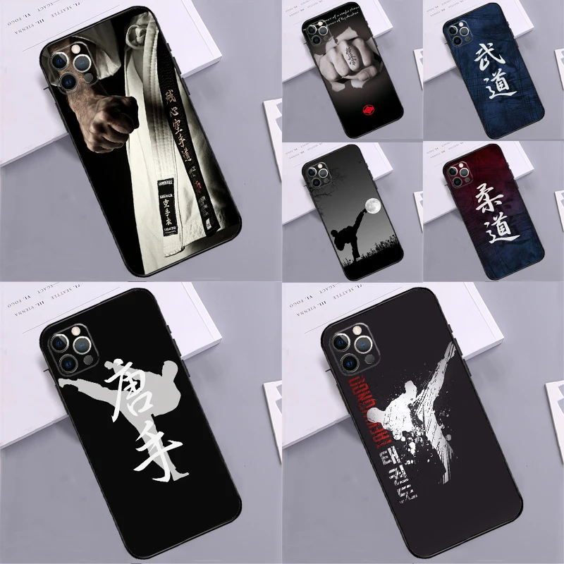 Чехол Kung Fu Oyama Kyokushin Karate для iPhone 15 12 13 11 14 16 Pro Max X XS XR 8 7 Plus задняя крышка