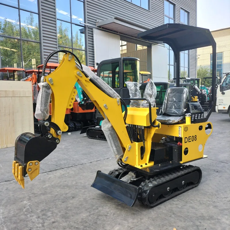 Гусеничный мини-экскаватор с навесом/0 8 т/1 2 т