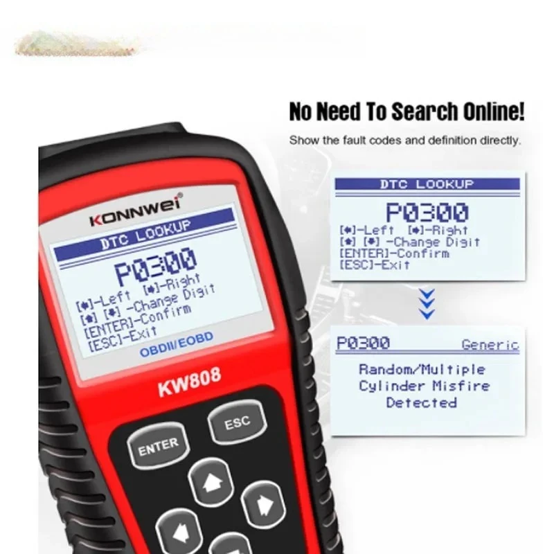 Фото OBD MaxiScan MS509 OBD2 сканер для чтения кодов автомобильного детектора неисправностей №4