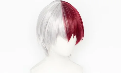 Высококачественный парик для косплея Boku no шото Тодороки Shouto серебристые белые