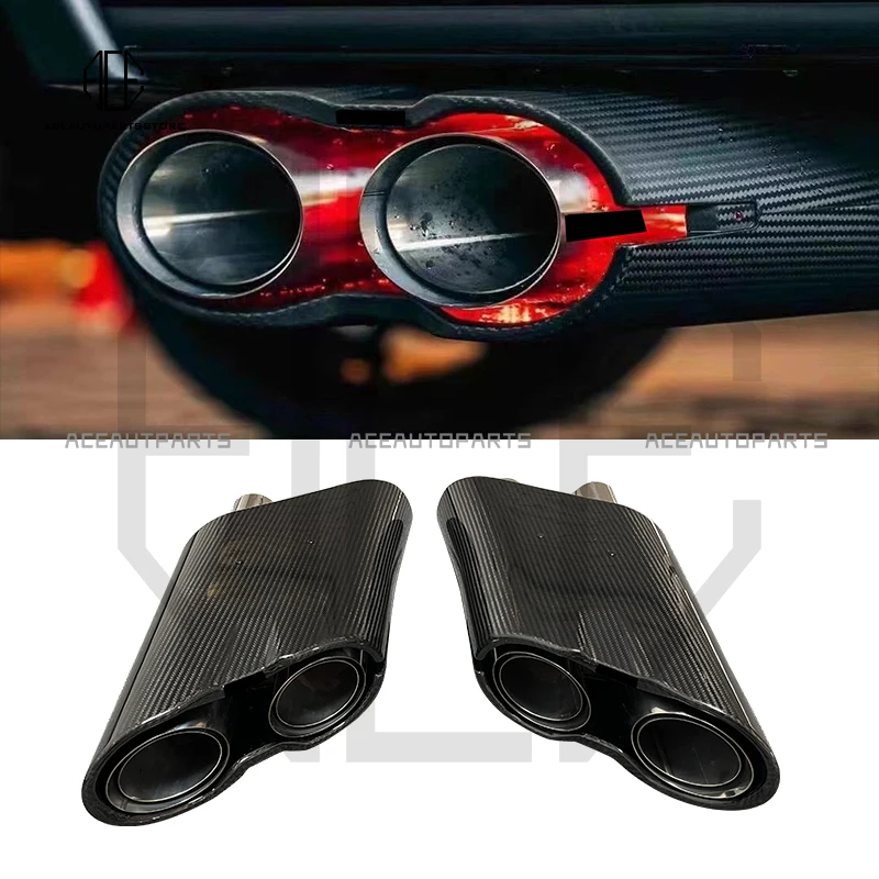 G900 Rocket Style Сухое углеродное волокно для светящейся выхлопной крышки Mercedes Benz G Class