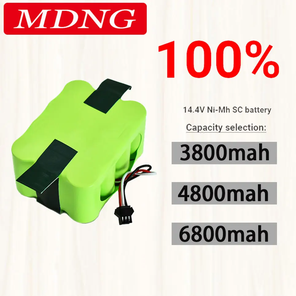 

14.4V Ni-Mh SC Rechargeable battery 6800mAh for KV8 XR210 XR510 XR210A XR210B XR510B XR510C Vacuum Cleaner Sweeping Robot