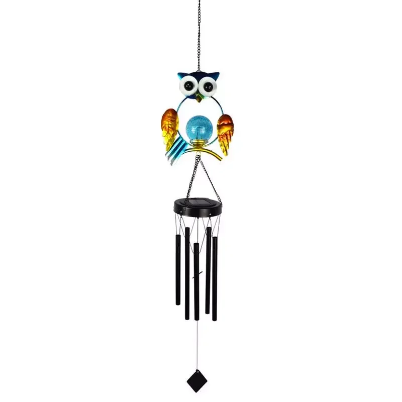 

Wind Chimes For Garden LED Owl Wind Chime Light Garden Ornaments For Outdoor Solar Garden Ornaments Wind Chime Lights For Mom
