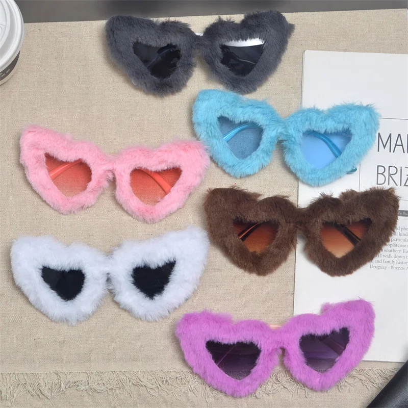 

Japanese Student Couple Birthday Party Decoration Glasses Personality Sand Sculpture Funny Sunglasses Big Frame Love Sunglasses