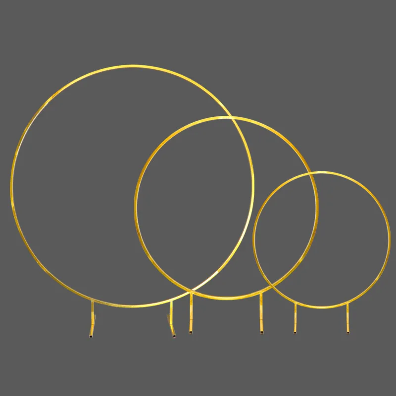 

Large 3 PCS Wedding Flower Balloon table centerpieces Metal Rack circle Wedding Arches Iron Shelf Party Backdrops DIY props