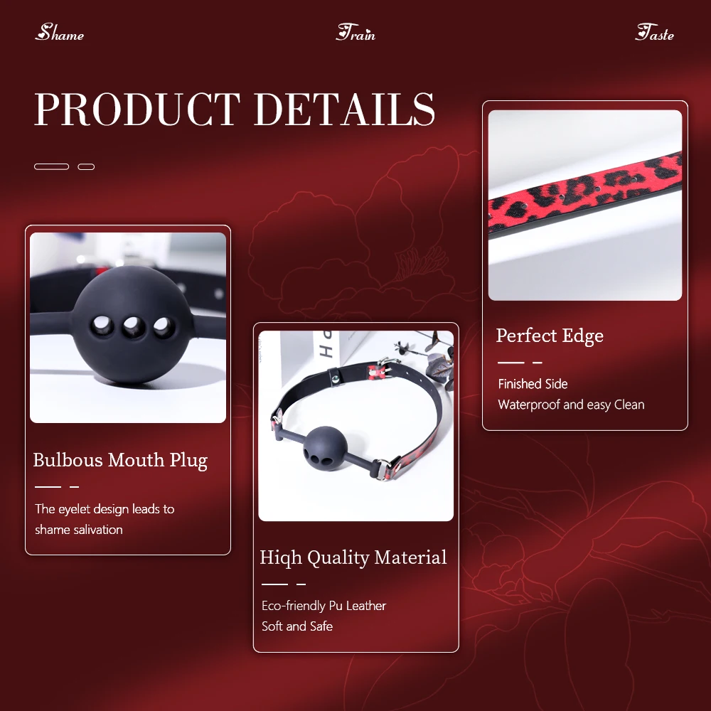 Съемная силиконовая шариковая Заглушка с 3 дыхательными отверстиями для игр SM