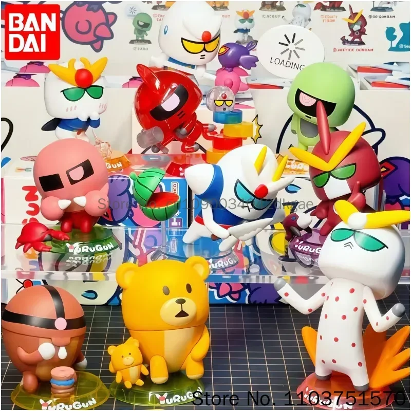 Фото Новая оригинальная фигурка Bandai Gundam Yurugun Qmsv V3, абстрактные куклы, модель, аксессуары, статуэтка, игрушки, подарок на день рождения. №2
