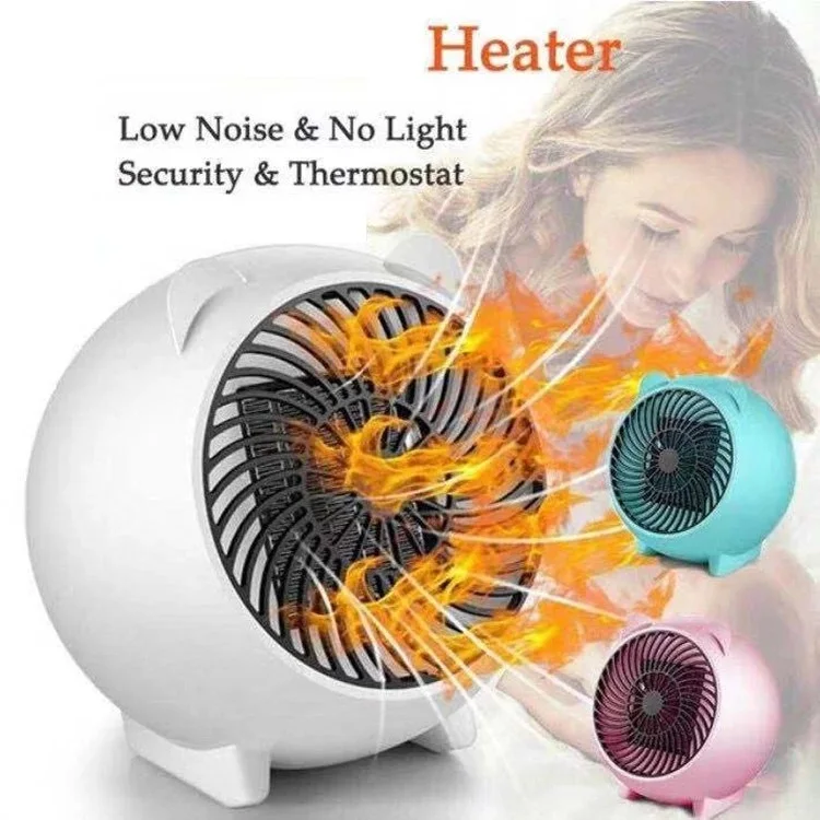 

2022 Electric Portable Heater Mini Wall Mount Home Office Desktop Warm Air Heater Warmer Fan Silent Remote Fast Heat Thermostat