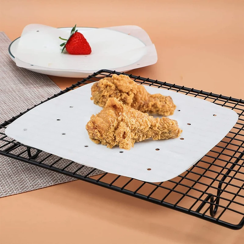 LUDA 200 шт. 10-дюймовая фритюрница одноразовая бумажная подкладка бумага из